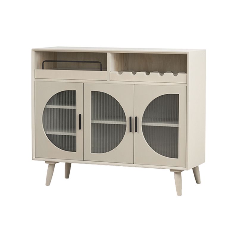 Moderno legno 39 "h sideboard buffet sala da pranzo buffet server con porte di vetro