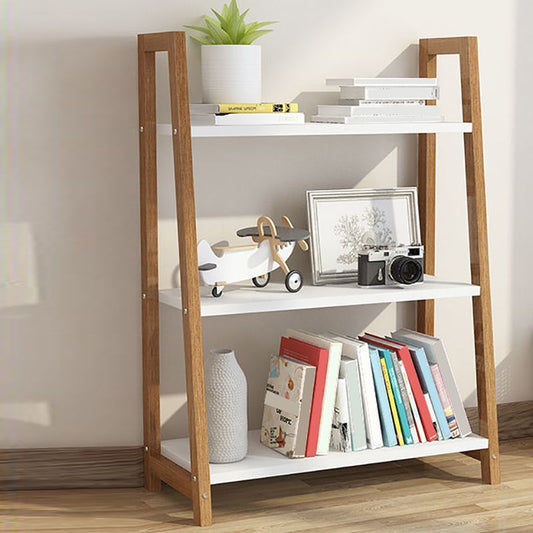 Modern Ladder Shelf Bookcase Wooden Bookshelf for Study Room Clearhalo 'Bookcases' 'furn' 'furn_bookcases' 'Furniture' 'Office Furniture' 1200x1200_33e1d684-72f8-4eeb-b81f-44c8b9a4fa8f