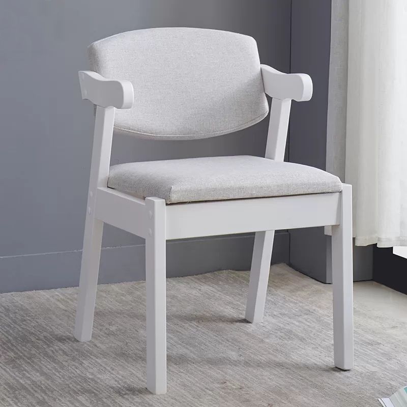 Contemporary Dining Arm Chair Open Back Side Chair with Wood Legs for Home Use Clearhalo ' kitchen&dining_furn' 'Dining Chairs' 'Dining Tables & Seating' 'dining_chair' 'furn' 'furn_dining_chair' 'Furniture' 'furniture_dining_chair' 'Kitchen & Dining Furniture' 'kitchen' 1200x1200_33e26a54-823d-4a85-a986-7f71f5cbfbef