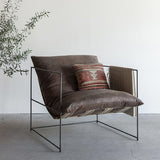 26.77" Wide Contemporary Style Single Sofa Chair Metal Round Arm Chair Clearhalo 'Accent Chairs' 'accent_chairs' 'Chairs & Seating' 'furn' 'furn_accent_chairs' 'Furniture' 'Living Room Furniture' 1200x1200_33e2aea4-8880-4d7a-a294-d1c0e3c1076d