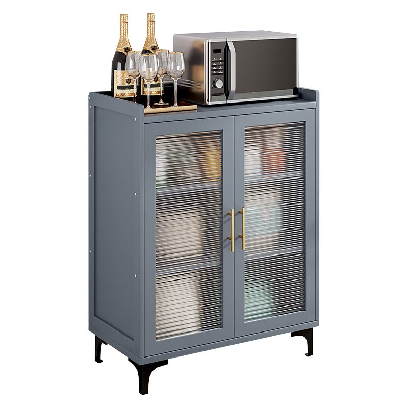 Server di pranzo in bambù del server buffet grigio con archiviazione per cucina