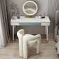 White/Black Modern Vanity Engineered Wood Makeup Dressing Table Stool Set