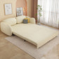 Glam Style Beige Futon Sleeper Sofa with Pillow Back in Velvet Clearhalo 'furn' 'furn_futons' 'Furniture' 'Futons & Daybeds' 'Futons' 'Living Room Furniture' 1200x1200_33e3b18a-a1cb-4a5d-a500-3d52e445d4fe