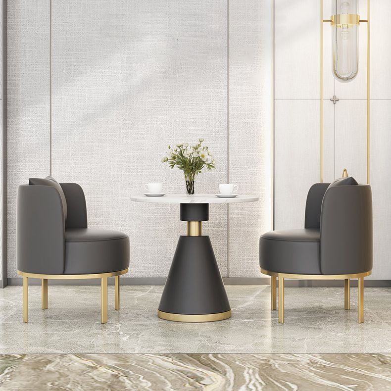 Luxury Sintered Stone Top Dining Table Indoor Round Table with Metal Pedestal Clearhalo 'Dining Tables & Seating' 'Dining Tables' 'dining_table' 'furn' 'furn_dining_table' 'Furniture' 'furniture_dining_table' 'Kitchen & Dining Furniture' 'kitchen' 'kitchen_dining_table' 1200x1200_33e4012e-3a7f-4ec7-84aa-2ea4d0bc8b2b
