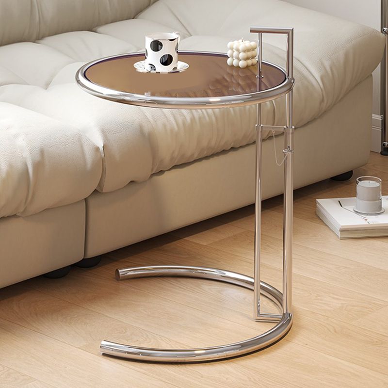 20" Wide Contemporary Corner Table Metal Round Accent Side Table Clearhalo 'Coffee & Accent Tables' 'End & Side Tables' 'end_side_tables' 'furn' 'furn_end_side_tables' 'Furniture' 'Living Room Furniture' 1200x1200_33e48243-f61f-48de-9e03-bdc3881eda8b