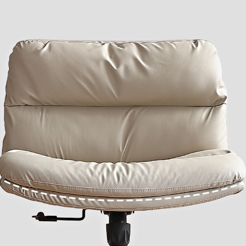 Chaise de bureau sans bras moderne chaise de bureau de hauteur de siège réglable