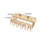 Dining Room Pine Wood Counter Table 42-inch Height Contemporary Bar Table Clearhalo 'Bar Furniture' 'Bar Tables' 'bar_tables' 'furn' 'furn_bar_tables' 'Furniture' 'furniture_bar_tables' 'Kitchen & Dining Furniture' 1200x1200_33e65925-580a-4ea0-978f-1e381288478f