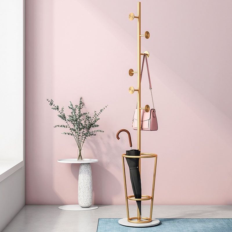 Glam Metal Cad -rek Marmeren basisjas Hanger voor woonkamer