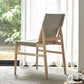 Patio Dining Side Chair Kitchen Solid Wood Legs Armless Chair