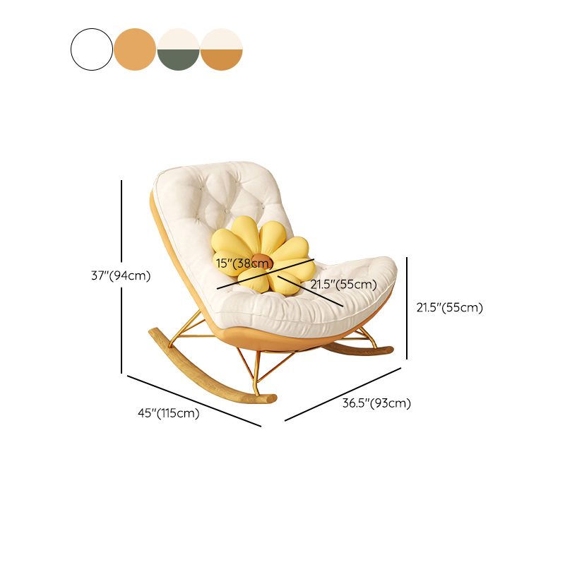 Contemporary Leisure Light Luxury Chaise Rocking Chair Lounge Lazy Chair Clearhalo 'Chairs & Seating' 'furn' 'furn_rocking_chairs' 'Furniture' 'Living Room Furniture' 'Rocking Chairs' 'rocking_chairs' 1200x1200_33e88b92-7747-43b0-9593-7237e312fbad