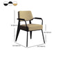 Glam Style Metal Arm Chair Open Back Dining Side Chair with Upholstered (Set of 3) Clearhalo 'Dining Chairs' 'Dining Tables & Seating' 'dining_chair' 'Furniture' 'furniture_dining_chair' 'Kitchen & Dining Furniture' 1200x1200_33e9d1fb-7376-4bcf-96b3-e4cb1e188e6f