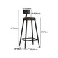 Modern Bar Table Set 1/7 Pieces Rectangle Pine Wood Counter Table for Shop Clearhalo 'Bar Furniture' 'furn' 'furn_home_bar_bar_sets' 'Furniture' 'Home Bars & Bar Sets' 'home_bar_bar_sets' 'Kitchen & Dining Furniture' 1200x1200_33eb2ec1-59e5-46dc-8c40-fdf5a2fe4b3a