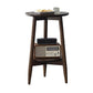 Solid Wood Round Top Side Table 23.6" Tall 3 Legs End Table with Shelf Clearhalo 'Coffee & Accent Tables' 'End & Side Tables' 'end_side_tables' 'furn' 'furn_end_side_tables' 'Furniture' 'Living Room Furniture' 1200x1200_33ec5cce-e932-40c6-a3aa-169b64b1f18f