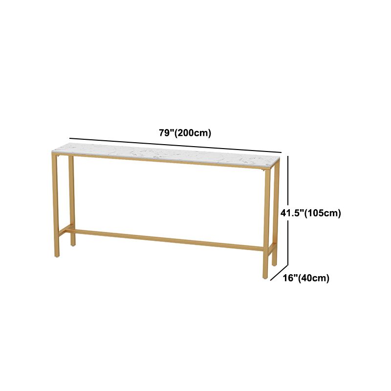 Tavolo da bar in stile glam in finta tavolo da pranzo in marmo per soggiorno