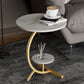 Abstract Round End Table Minimalist Side End Table for Living Room