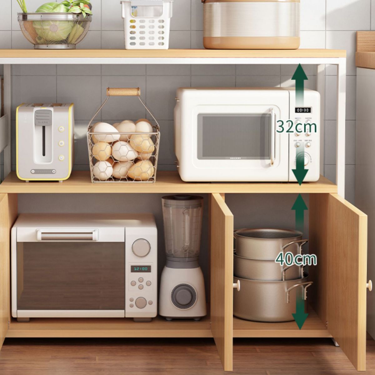 Modern Open Storage Buffet Sideboard Kitchen Engineered Wood Buffet Stand Clearhalo 'buffet_sideboard' 'Buffets & Sideboards' 'Furniture' 'furniture_buffet_sideboard' 'Kitchen & Dining Furniture' 1200x1200_33ef6315-65ed-413d-bfd1-a402a1140105