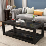 Moderner Stil runder temperierter Glas Top Metal Rahmen Basis Couchtisch