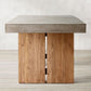 Rectangle Double Pedestal Dining Table Modern Wood Base Table for Kitchen Clearhalo 'Dining Tables & Seating' 'Dining Tables' 'dining_table' 'furn' 'furn_dining_table' 'Furniture' 'Kitchen & Dining Furniture' 1200x1200_33f02e08-317d-46d9-b406-128a44502976