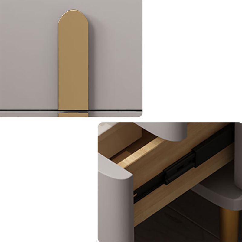 Zeitgenössischer Nachtkabinettsteiner Nachttisch mit 2 Schubladen