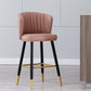 Scandinavian Footrest Checkout Counter Stool Matte Finish PU Leather Barstool Clearhalo 'Bar Furniture' 'Bar Stools' 'bar_stools' 'furn' 'furn_bar_stools' 'Furniture' 'Kitchen & Dining Furniture' 1200x1200_33f2170f-ae7a-432b-b206-f4ddf0491977