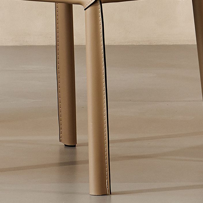 Gestoffeerde eetkamerstoelen faux lederen stoelen met metalen basis
