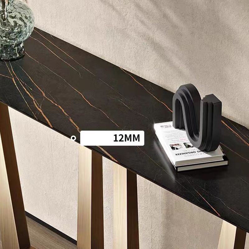 Console rettangolare in pietra Tabella 1-SHELF 31,5 "TABELLO DI ACCENTO ALTA