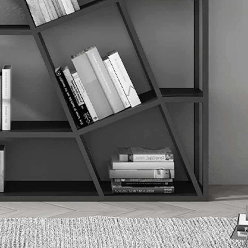 Modern Metal Bookcase Open Shelf Bookshelf for Living Room 70.9" H X 11.8" W Clearhalo 'Bookcases' 'furn' 'furn_bookcases' 'Furniture' 'Office Furniture' 1200x1200_33f49626-3bf9-40b1-bd7d-b99a0ac35718