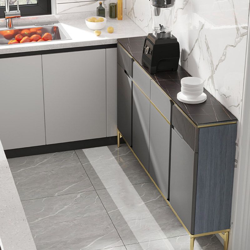 Stone Buffet Table Glam Style Buffet Credenza with Drawers and Cabinets Clearhalo 'buffet_sideboard' 'Buffets & Sideboards' 'furn' 'furn_buffet_sideboard' 'Furniture' 'Kitchen & Dining Furniture' 1200x1200_33f4ed04-3766-47c4-8fc9-7704f678648a