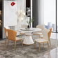 Modern Style 1/4/5/7 Pieces Dining Sintered Stone Dining Table Set with Metal Legs Clearhalo 'Dining Room Sets' 'Dining Tables & Seating' 'dining_room_set' 'furn' 'furn_dining_room_set' 'Furniture' 'furniture_dining_room_set' 'Kitchen & Dining Furniture' 'kitchen&dining_furn' 'kitchen' 1200x1200_33f6443b-873b-4422-904c-944d05a106fb