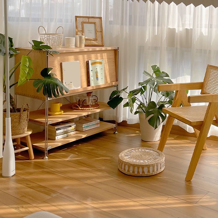 Industrial Accent Cabinet with 2 Shelves and 1 Door in Solid Wood Clearhalo 'Cabinets & Chests' 'cabinets_chests' 'furn' 'furn_cabinets_chests' 'Furniture' 'Living Room Furniture' 1200x1200_33f6d3fc-c4ef-4c89-91cd-a988c44204cf