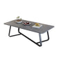Glam Stop Top Coffee Table with Iron Cross Legs for Living Room Clearhalo 'Coffee & Accent Tables' 'Coffee Tables' 'coffee_tables' 'furn' 'furn_coffee_tables' 'Furniture' 'Living Room Furniture' 1200x1200_33f8c0b8-7a37-45eb-860e-cfaaa37dd49e