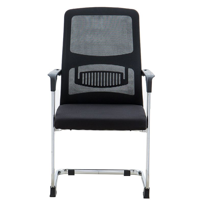 Silla de escritorio tapizada AirGrid, transpirable, negra, contemporánea, de 23" de ancho