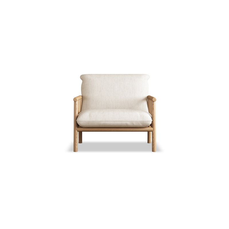 Linen Beige Upholstered Sofa Square Arm Settee with Wooden Legs for Apartment Clearhalo 'furn' 'furn_sofas' 'Furniture' 'furniture_sofas' 'Living Room Furniture' 'Sofa' 'sofas' 1200x1200_33fbabd7-f117-442b-8f98-e9fd3d6461ea