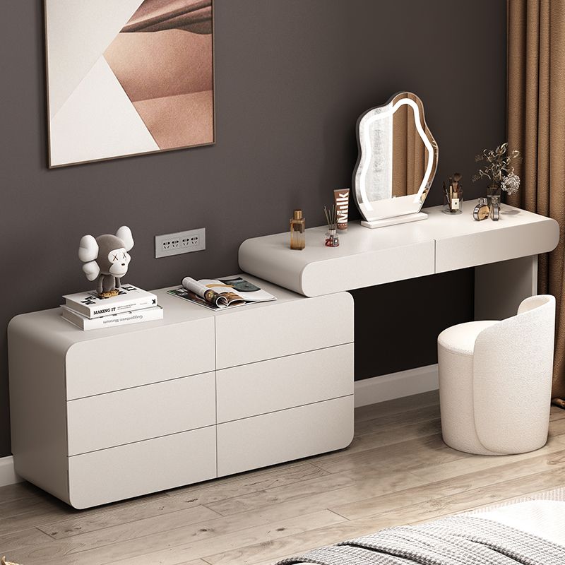 Moderne beleuchtete Spiegel Waschtische Schlafzimmer Make -up Eitelkeitstisch Tisch mit Schublade