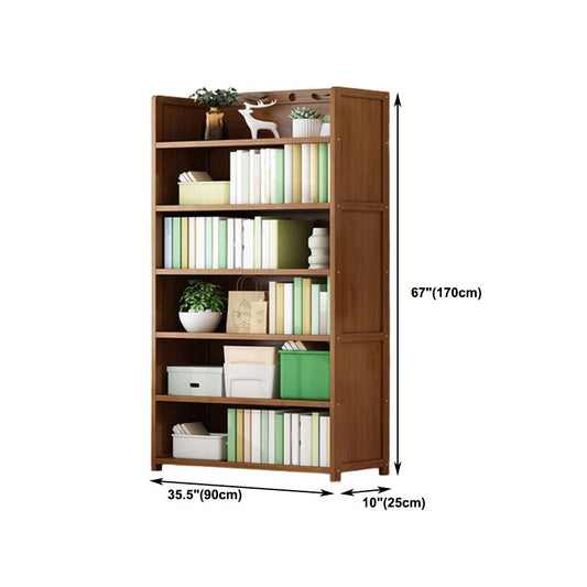 9.9" W Modern Bookcase Matte Finish Closed Back Bookshelf for Study Room Clearhalo 'Bookcases' 'furn' 'furn_bookcases' 'Furniture' 'Office Furniture' 1200x1200_33fcce12-3bf8-4b75-b346-af8a3c6391ed