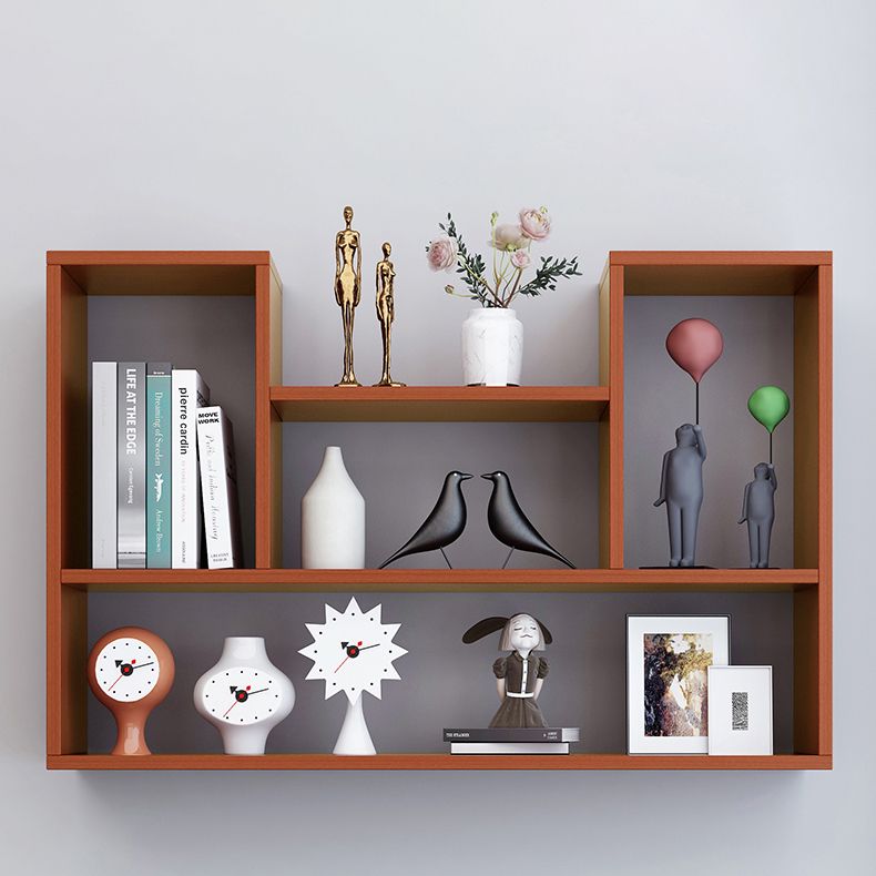 Modern Engineered Wood Bookcase, Geometric Bookshelf for Any Room Clearhalo 'Bookcases' 'furn' 'furn_bookcases' 'Furniture' 'Office Furniture' 1200x1200_33fe357f-e254-439b-8537-cc47b33ecf10