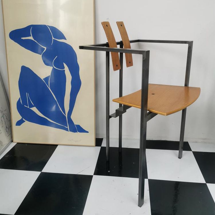 Esszimmerstühle im Designerstil Lowrücken Armstuhl mit Edelstahlbeinen