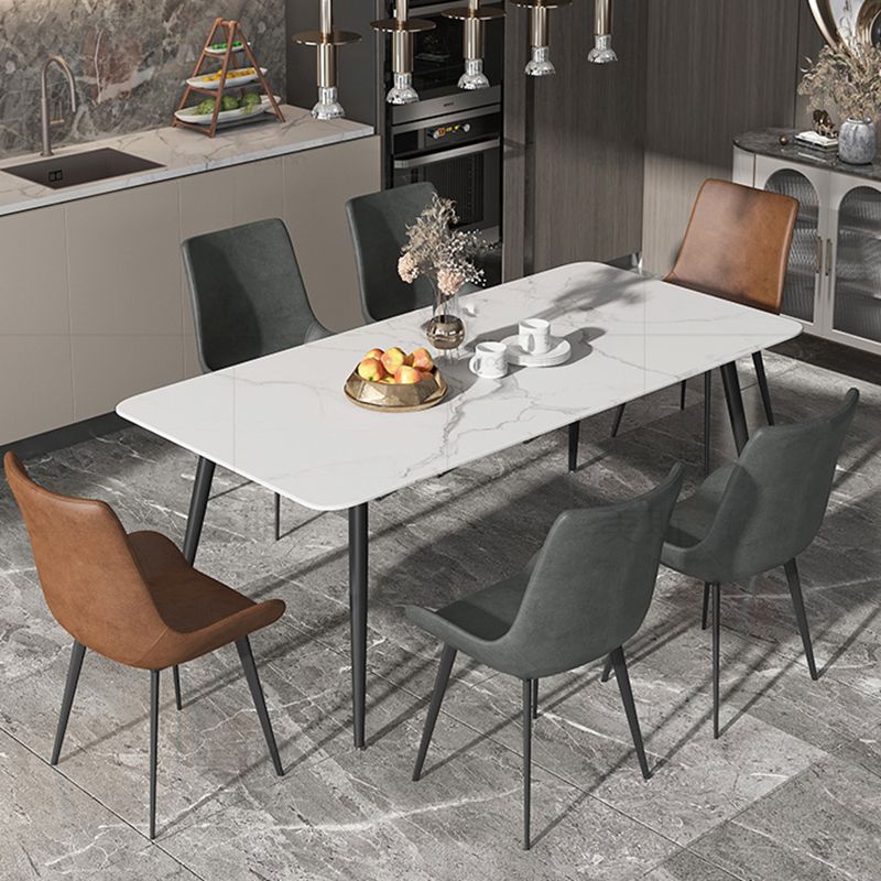 Industrial Armless Dining Chairs Upholstered Side Chair for Home Clearhalo 'Dining Chairs' 'Dining Tables & Seating' 'dining_chair' 'furn' 'furn_dining_chair' 'Furniture' 'Kitchen & Dining Furniture' 1200x1200_33ff60ac-b8ee-4e82-8696-ebbf209e8ac1