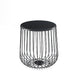 Metal Geometric Coffee Table Mid-Century Modern Frame Cocktail Table with Storage
