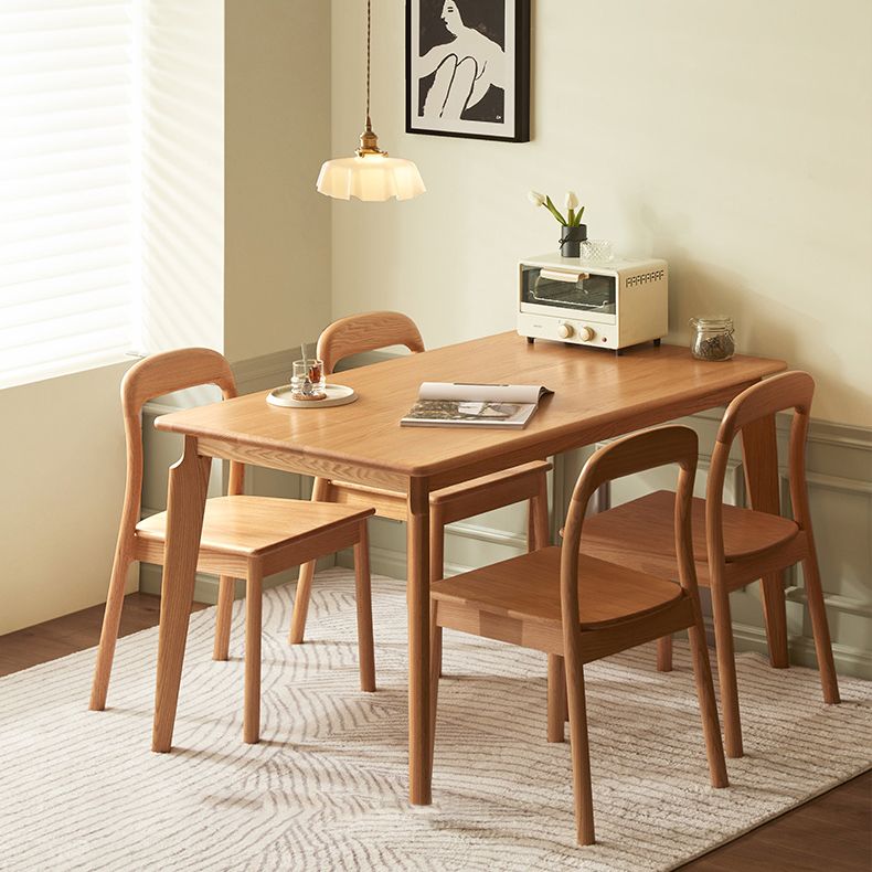 ソリッドウッドダイニングルームセットコンテンポラリー1/5ピースダイニングテーブルセット