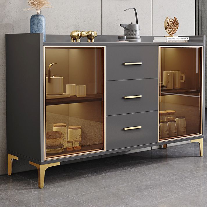 Hedendaagse sideboard houten laden kasten inclusief keukenkasten