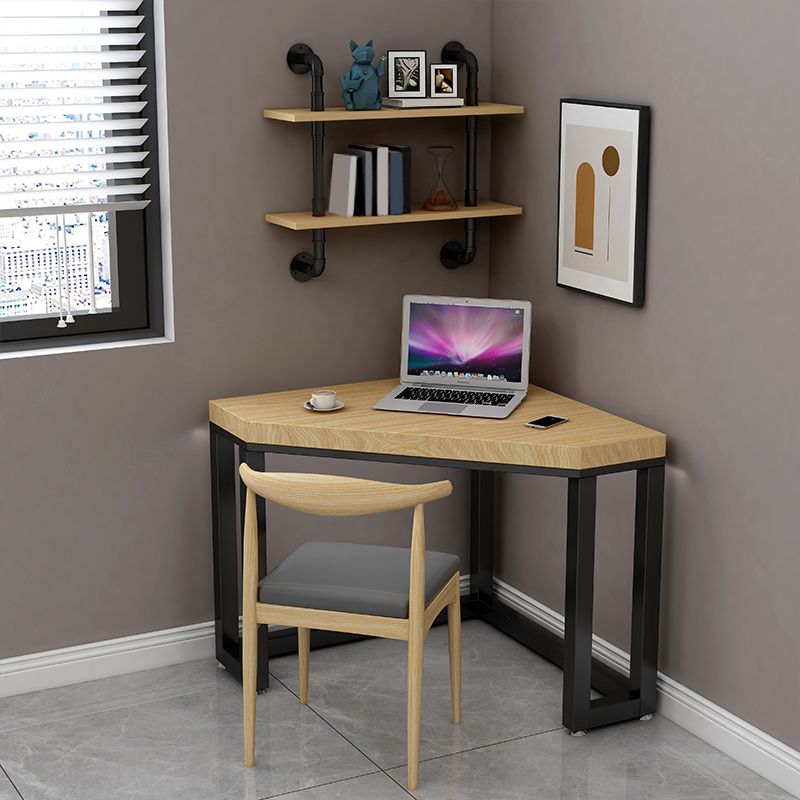 Modern Style Office Desk Solid Wood Home Use Writing Desk with Metal Legs Clearhalo 'Furniture' 'furniture_office_desk' 'Office Desks' 'Office Furniture' 'office_desk' 1200x1200_3405d570-8deb-4b7a-9211-3ce591b20754