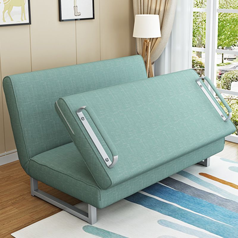 枕付きの現代的なコンバーチブルアームレスベッドソファソファ
