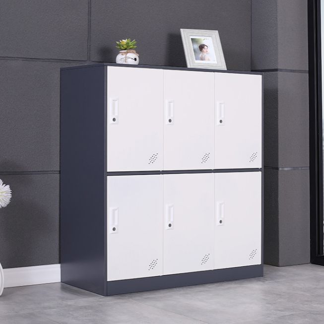 Contemporary Wardrobe Metal Wardrobe Closet for Home,35.43" D x 15.75" W x 39.37" H Clearhalo 'Armoires & Wardrobes' 'armoires_wardrobes' 'Bedroom Furniture' 'furn' 'furn_armoires_wardrobes' 'Furniture' 1200x1200_340709f4-8a62-4ce9-be30-97e519668927