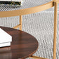 Glass Top 4 Legs Coffee Table Modern Round Cocktail Table in Black/Gold Clearhalo 'Coffee & Accent Tables' 'Coffee Tables' 'coffee_tables' 'furn' 'furn_coffee_tables' 'Furniture' 'Living Room Furniture' 1200x1200_34089f02-90ea-4e6d-8c7c-70b00e07ccd4