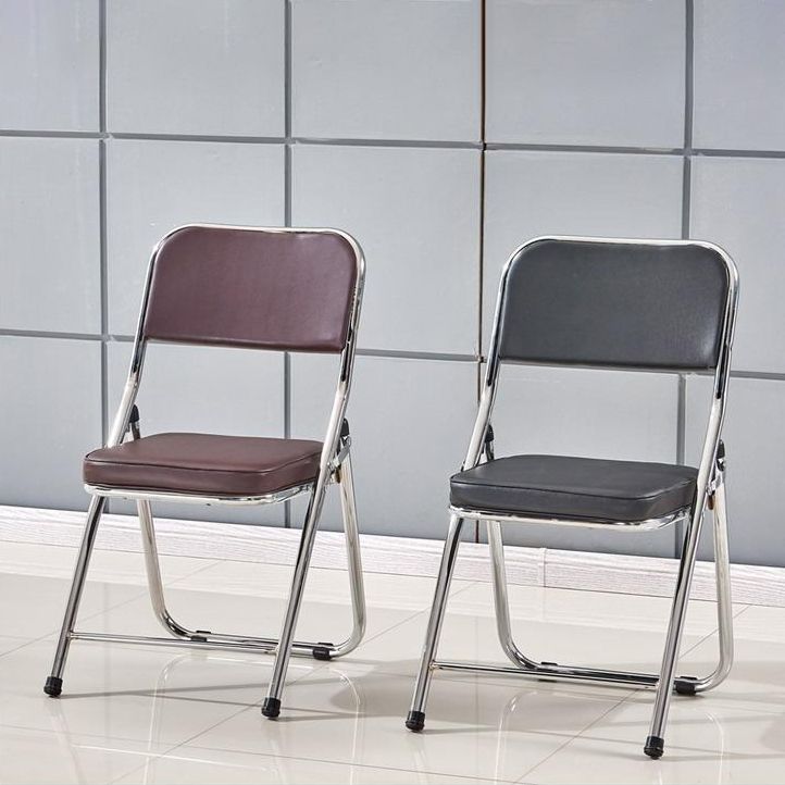 Contemporary Side Chair Metal Home Armless Upholstery Open Back Dining Side Chair Clearhalo ' kitchen&dining_furn' 'Dining Chairs' 'Dining Tables & Seating' 'dining_chair' 'furn' 'furn_dining_chair' 'Furniture' 'furniture_dining_chair' 'Kitchen & Dining Furniture' 'kitchen' 1200x1200_3408d9d5-4174-468c-974f-ae649880f5e0