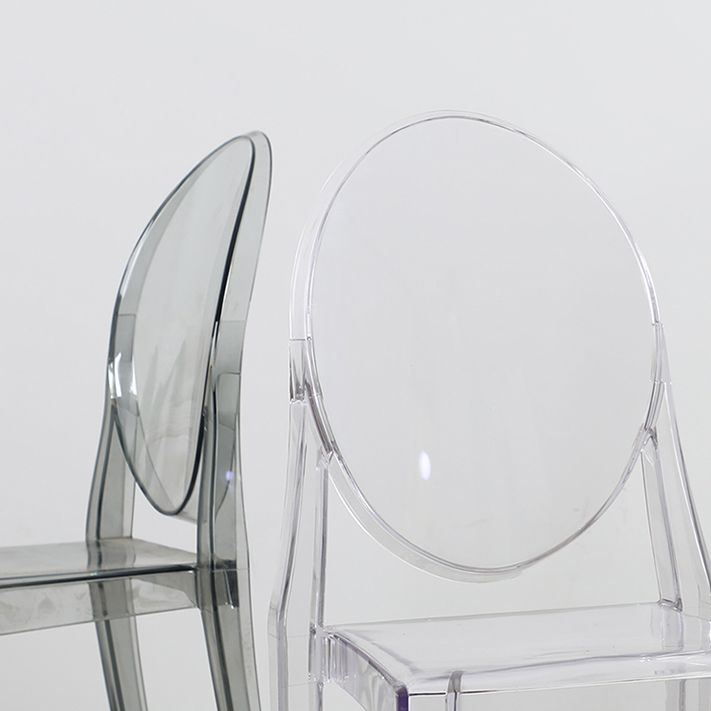 Acrylic Modern Indoor-Outdoor Side Chair Home Open Back Dining Side Chair Clearhalo ' kitchen&dining_furn' 'Dining Chairs' 'Dining Tables & Seating' 'dining_chair' 'furn' 'furn_dining_chair' 'Furniture' 'furniture_dining_chair' 'Kitchen & Dining Furniture' 'kitchen' 1200x1200_3409abf7-2453-4ad6-bcfc-33258beb8da5