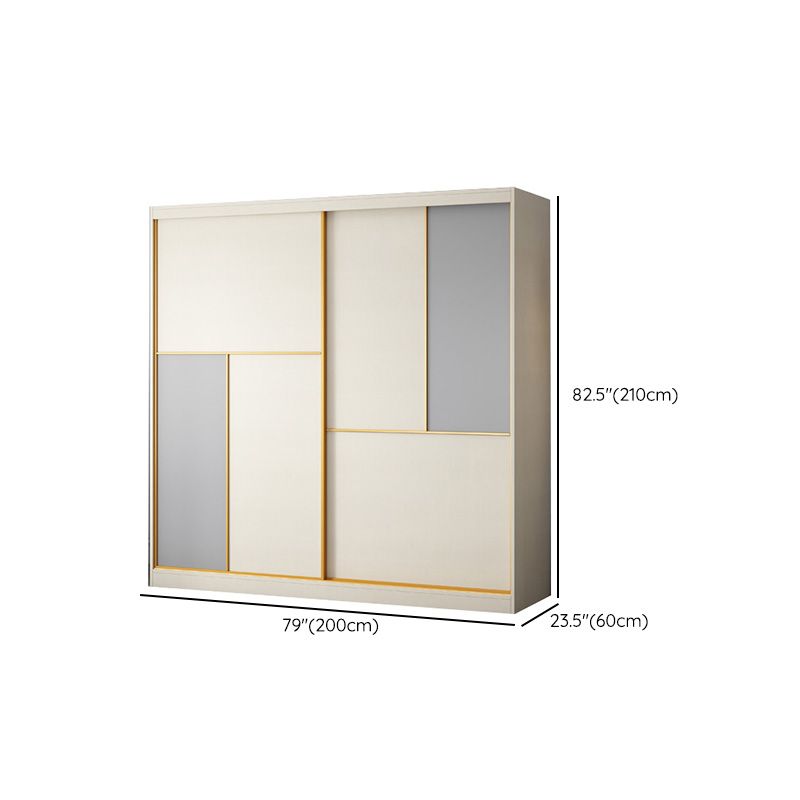 Porte scorrevoli della camera da letto Armadio in stile costiero.