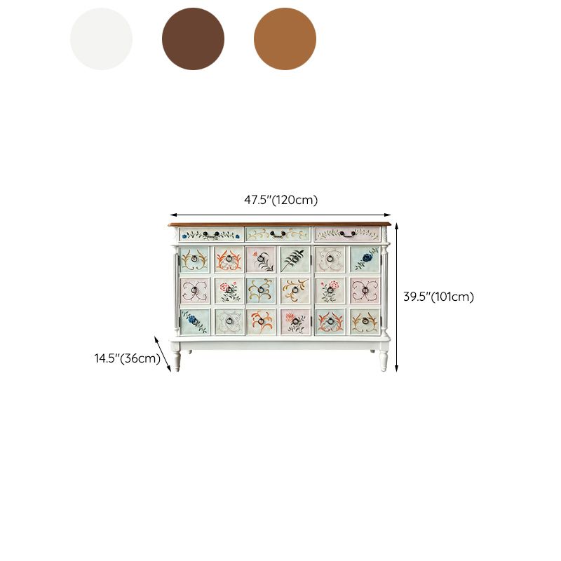 Industrial Painted Accent Cabinet Two/Three Drawers Wood Chest Clearhalo 'Cabinets & Chests' 'cabinets_chests' 'furn' 'furn_cabinets_chests' 'Furniture' 'Living Room Furniture' 1200x1200_340a6413-6262-45d5-ac74-7a807bdc0dd3