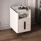 22 inch H Nightstand Moderne Open opbergsteen Top 2-ladel nachttafel met benen
